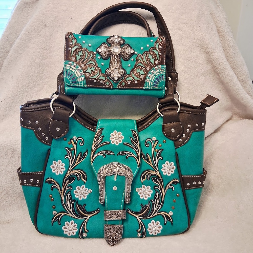 Y2K Western Bling Cross Purse & Wallet Set 🤠✨